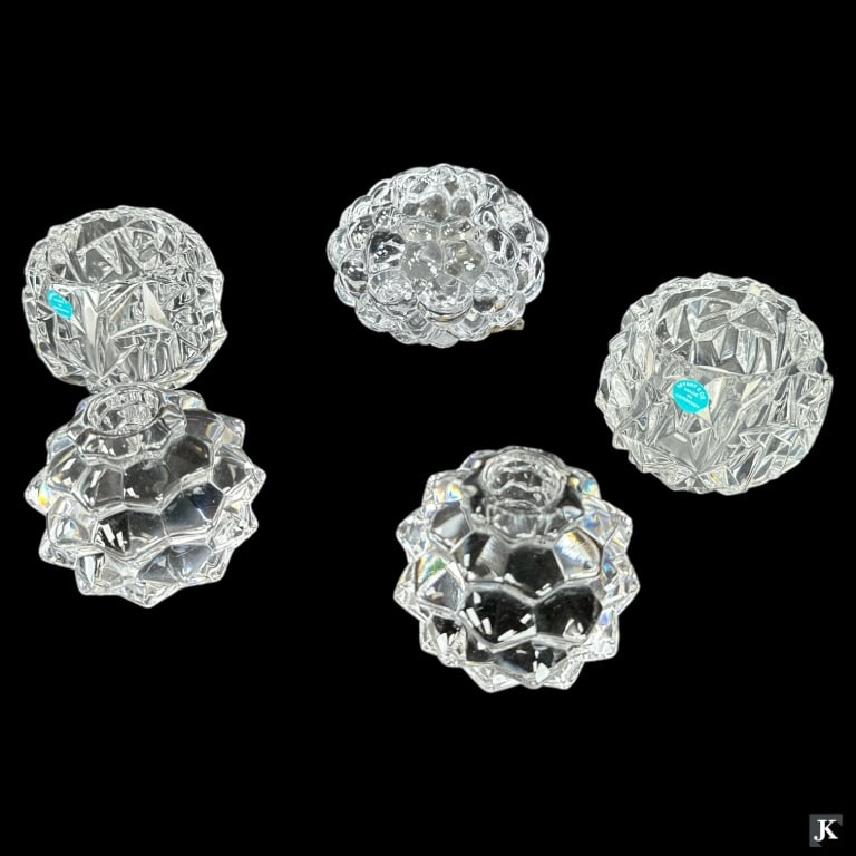5 Tiffany & Co And Orrefors Crystal Candle Holders (1 of 5)