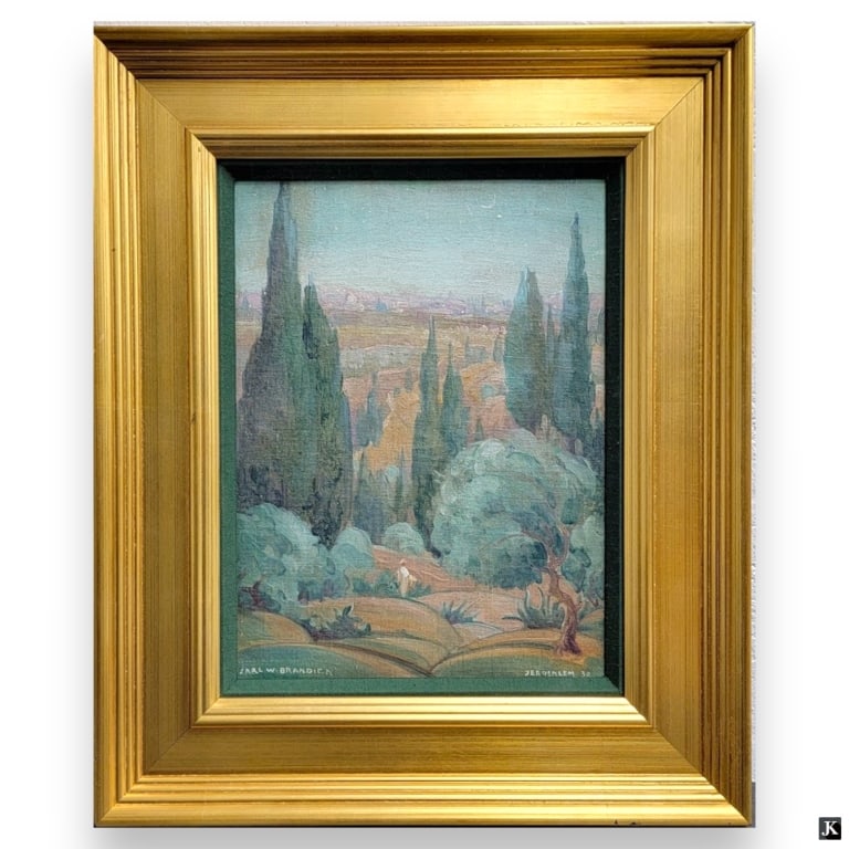 Carl Brandien (USA 1886-1965) Jerusalem Landscape (1 of 5)
