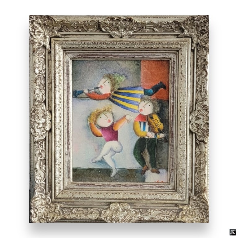 Joyce Roybal (USA B1955) Musician Oil On Canvas (1 of 4)