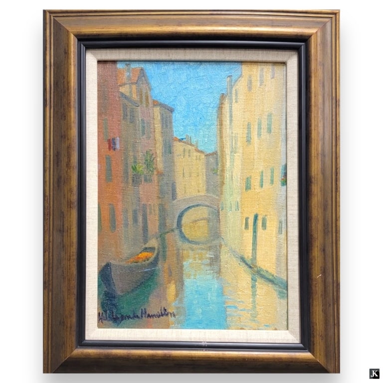 Hildegarde Hamilton (USA 1898-1970) Oil On Canvas (1 of 5)