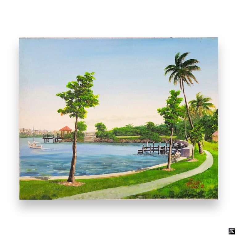 Saenz Werner (USA 20th/21st) Florida Oil On Canvas (1 of 3)