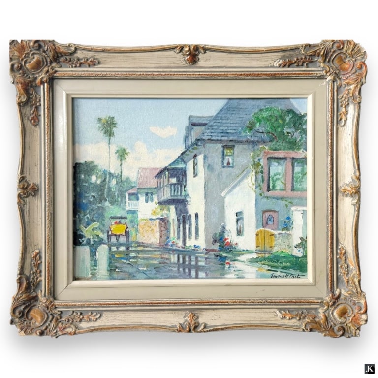 Emmett Fritz (USA 1917-1995) Street Scene Oil (1 of 4)