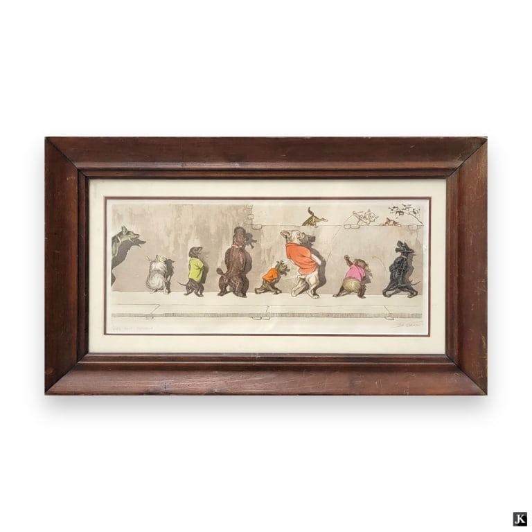 Boris O'Klein (FRANCE 1893-1985) "Naughty Dogs" (1 of 4)