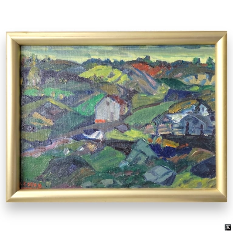 Leighton Cram (USA 1895-1981) Landscape Oil (1 of 4)