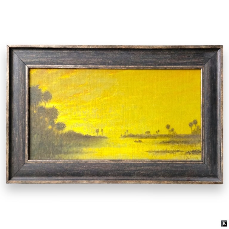 Thomas Wagner (USA 20th C) Lake Landscape Oil (1 of 4)