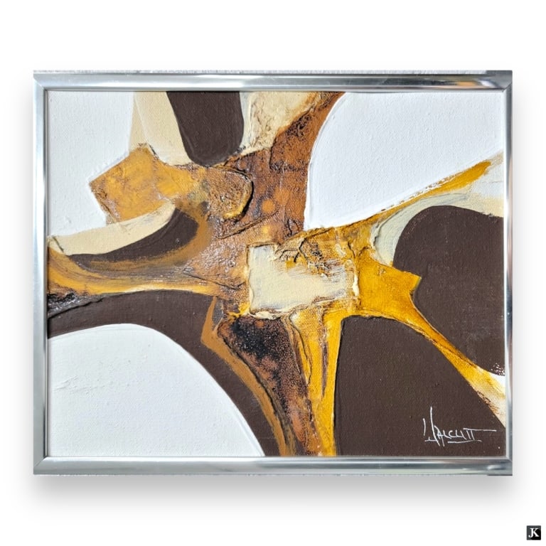 Frank Walcutt (USA 20th) Abstract Oil On Canvas (1 of 4)