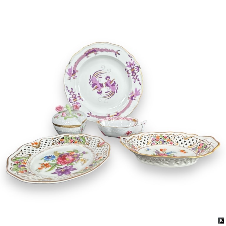 Lot 5 Vintage Antique Continental Porcelain China (1 of 4)