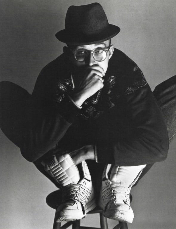 Herb Ritts Keith Haring Los Angeles, 1989: Herb Ritts Keith Haring Los Angeles, 1989. Photographer: Herbert "Herb" Ritts (American, 1952 - 2002) - renowned fashion, art and celebrity photographer. Title: Keith Haring Los Angeles Date Of Negati