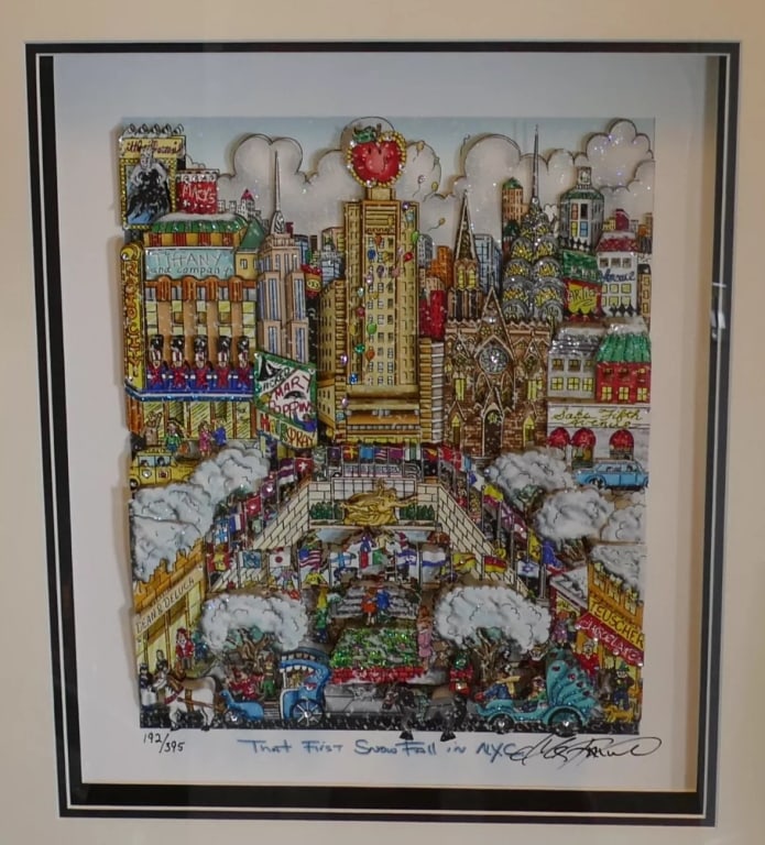 Charles Fazzino First Snow Fall NYC Signed and Num (1 of 3)