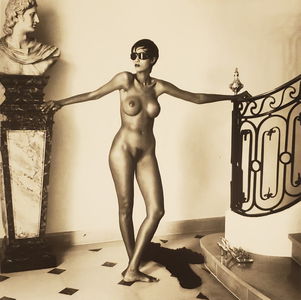 Helmut Newton, Iman, Monte Carlo, 1989 (1 of 1)