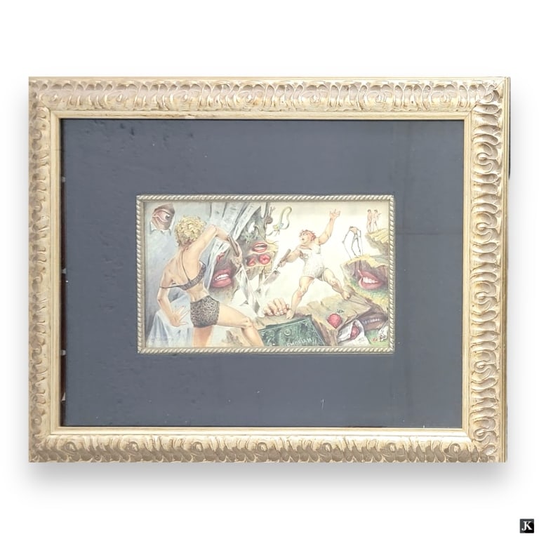 Signed Caruana Fantasy Pastel Work On Paper (1 of 4)