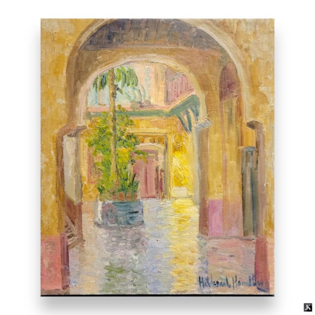 Hildegarde Hamilton (USA 1898-1970) Double Oil (1 of 3)