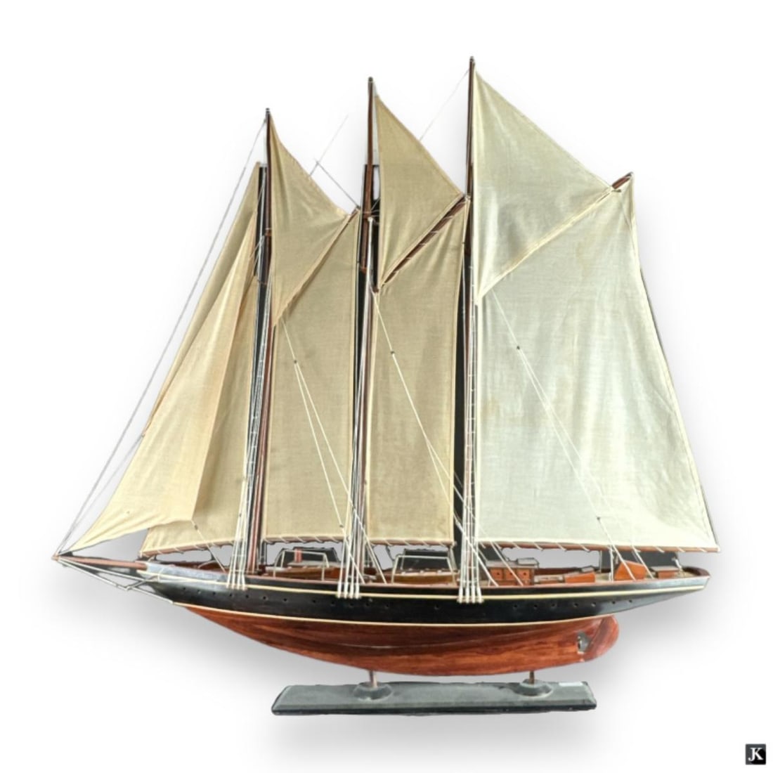 Hand Crafted Wooden Model Ship Of The "Atlantic" (1 of 4)