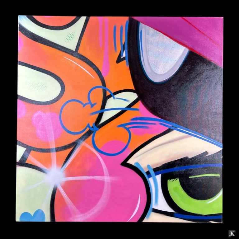 CRASH (JOHN MATOS) Spray Paint On Canvas (1 of 8)