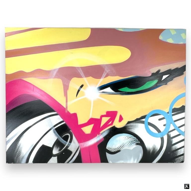 Crash John Matos (USA B1961) "Car Tires" Oil/Canva (1 of 8)