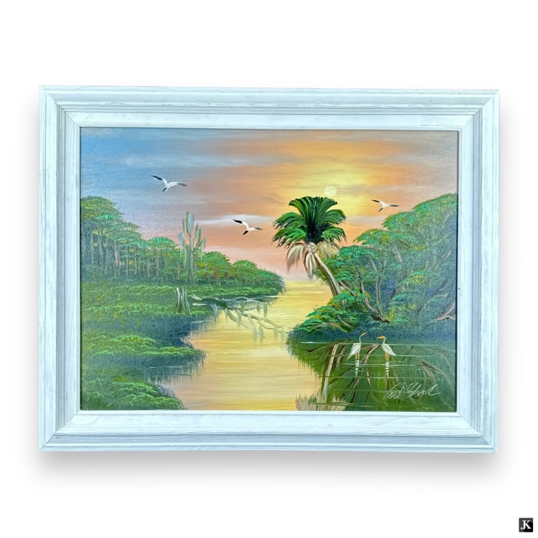 Al Black (USA B1947) Florida Highwaymen Oil/Board (1 of 5)