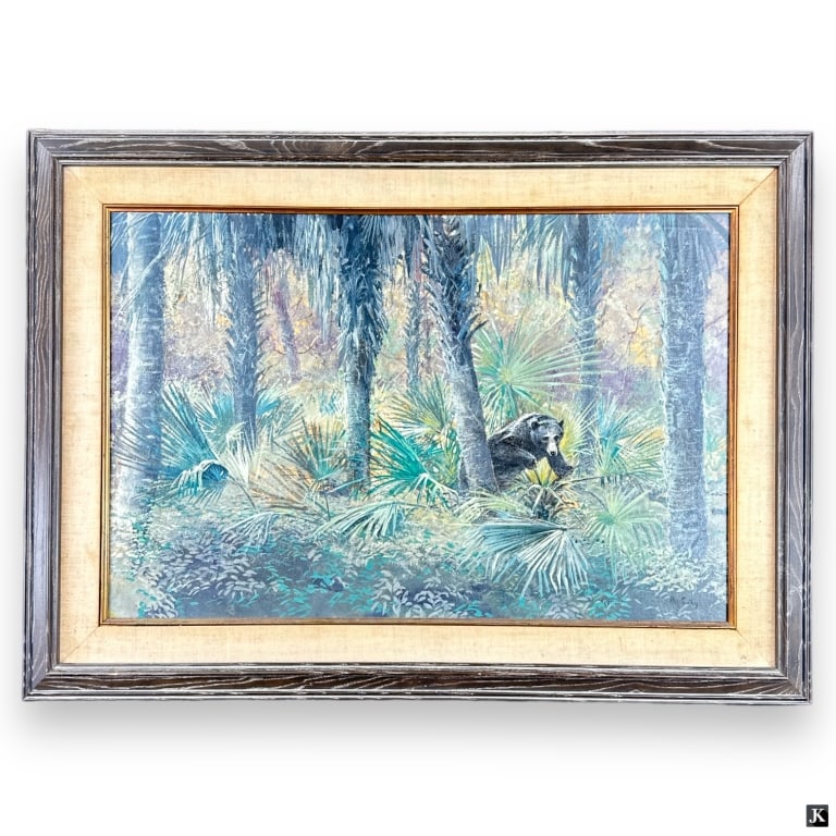 Russ Smiley (USA 20th C) Landscape Oil On Board (1 of 6)