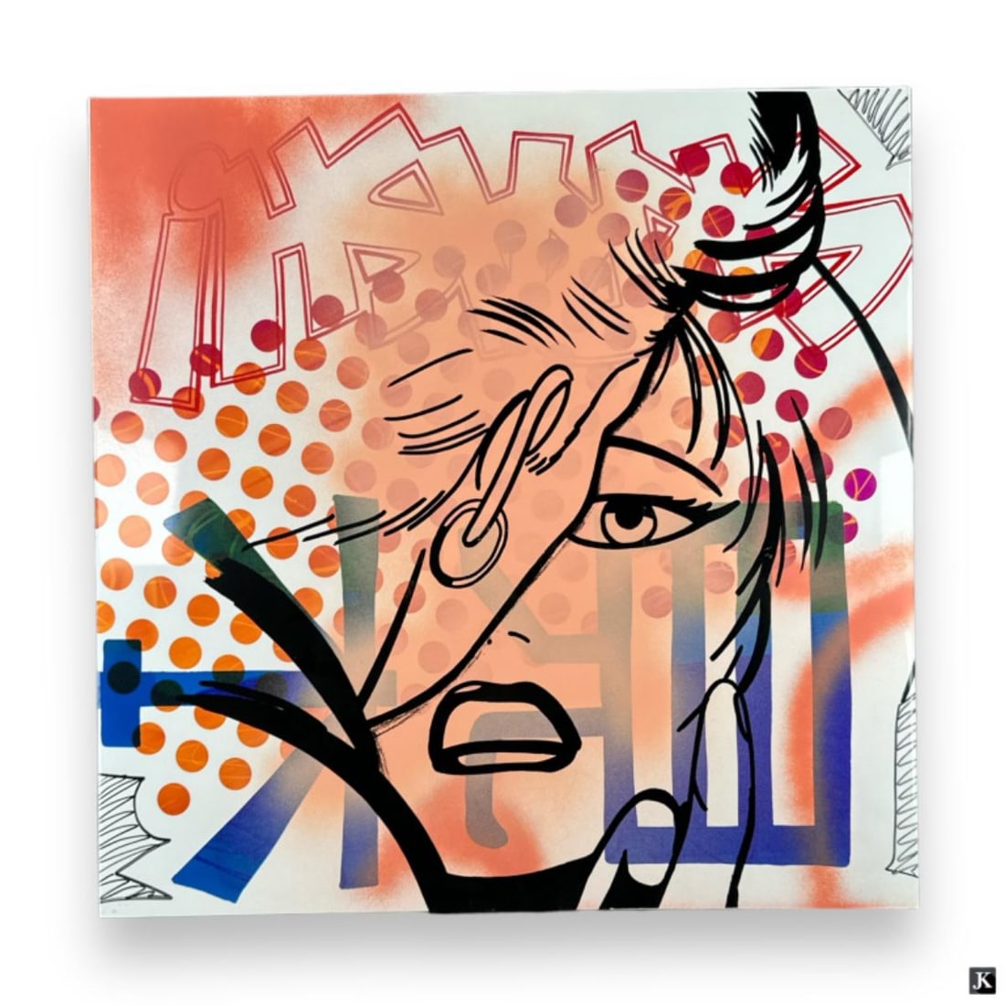 John Crash (USA B1961) Spray Paint On Metal (1 of 6)