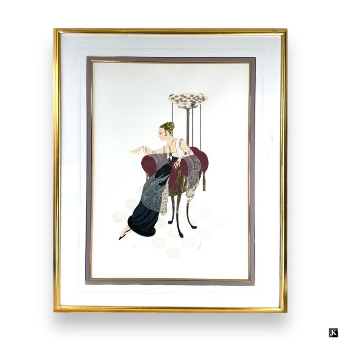 Erte (RUSSIA 1892-1990) "Lillies & Lace" Serigraph (1 of 6)