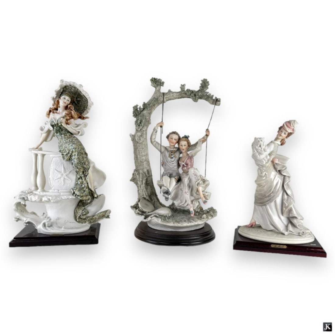 3 G. Armani & B. Merli Italian Porcelain Figures (1 of 9)