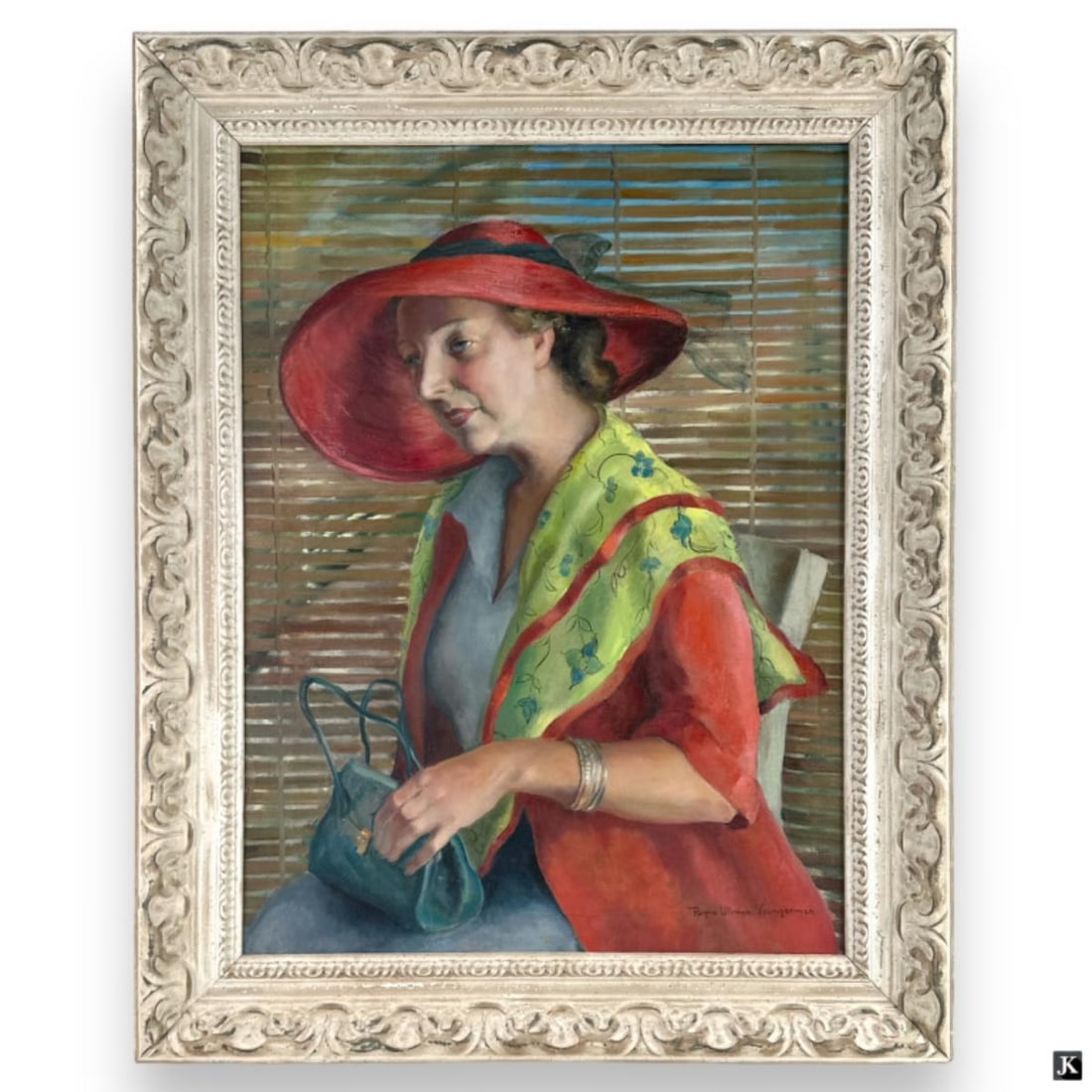 Reyna Youngerman (USA 1902-1992) Portrait Oil (1 of 5)