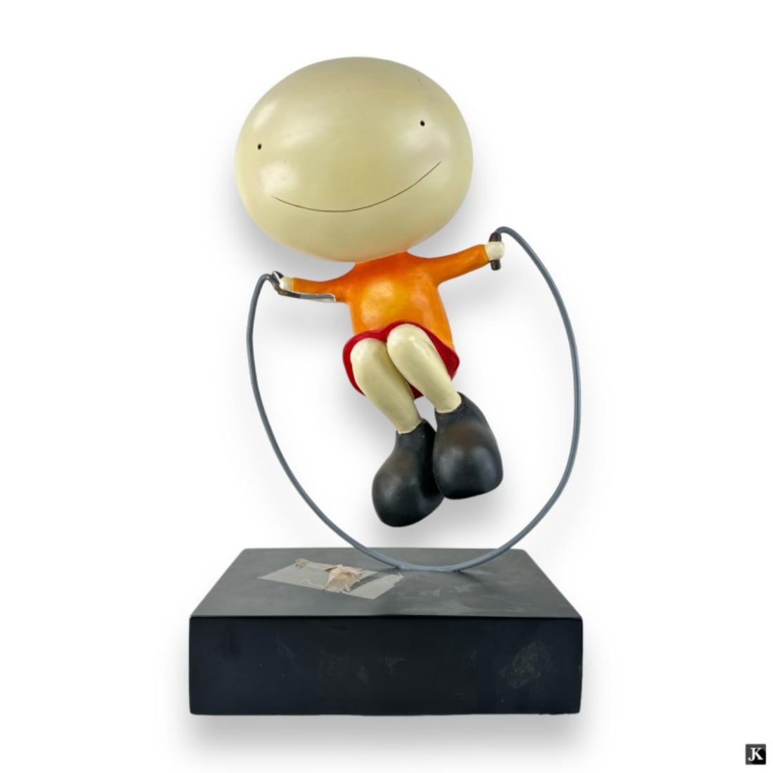 Mackenzie Thorpe (UK B1956) "Skipping" AP Sculptur (1 of 4)