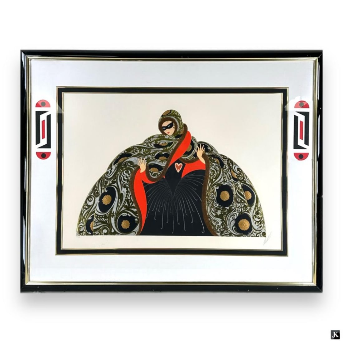 Erte (RUSSIA 1892-1990) "Masquerade" AP Serigraph (1 of 6)