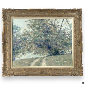 Andre Gisson Oil on Canvas "Figures in Landscape"