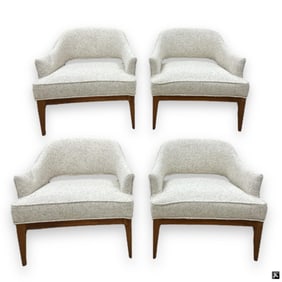 Set of 4 Danish Mid Century Modern Armchairs