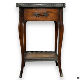 attr: Theodore Alexander Mahogany End Table