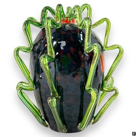 Chihuly Blown Glass Vase W/ Applied Accents '74