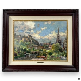 Thomas Kinkade Color Lithograph on Canvas