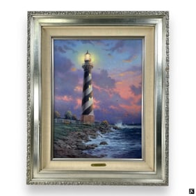 Thomas Kinkade Color Lithograph on Canvas