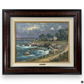 Thomas Kinkade Color Lithograph on Canvas