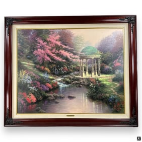 Thomas Kinkade Color Lithograph on Canvas