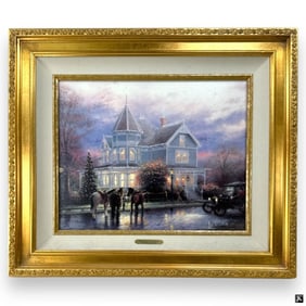 Thomas Kinkade Color Lithograph on Canvas