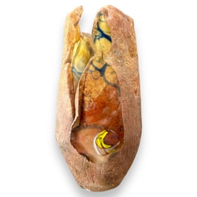 John Kuhn Studio Art Glass Free-Form Vase