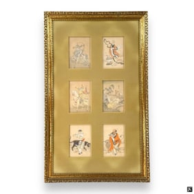 Antique Chinese Gouaches On Wove Paper