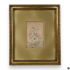 Antique Chinese Gouache On Wove Paper