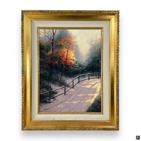 Thomas Kinkade Color Lithograph on Canvas