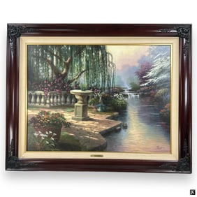 Thomas Kinkade Color Lithograph on Canvas