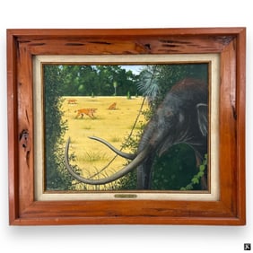 Ray Plockelman Oil/Board "Prehistoric Florida"