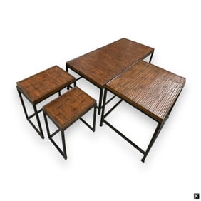 4 Modern Faux Bamboo Occasional Tables