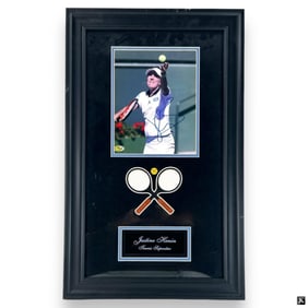 Justine Henin Tennis Autographed Photograph Framed