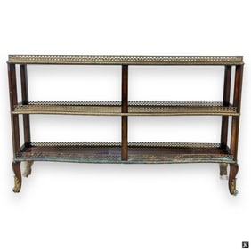 Mahogany Three Tiered Gallery Sideboard