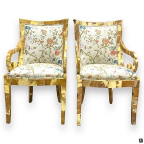 Pair of Tessellated Horn Chairs