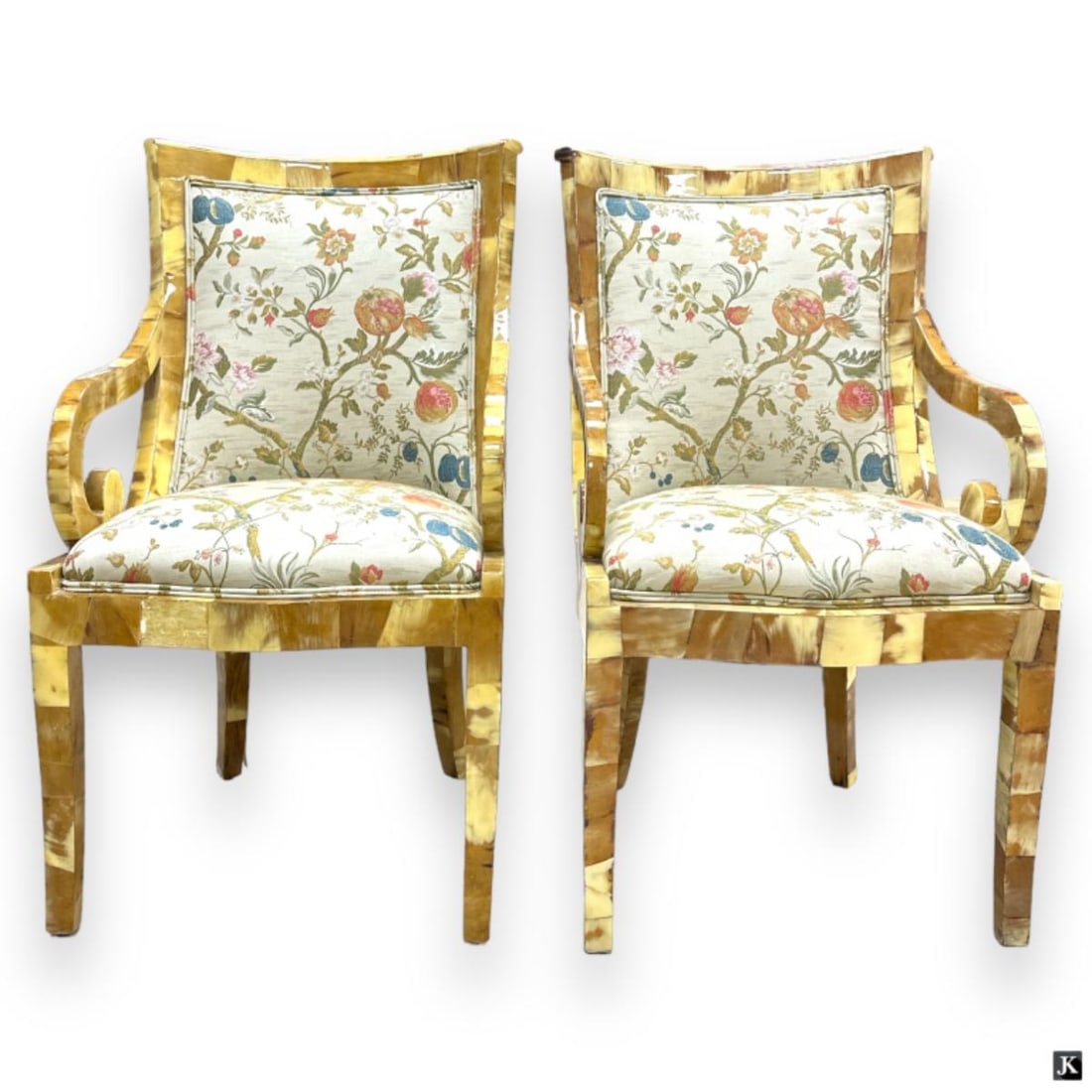 Pair of Tessellated Horn Chairs (1 of 3)