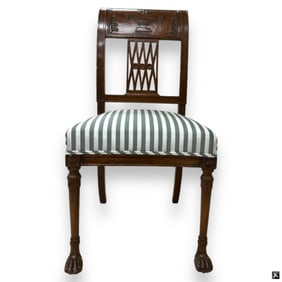 Directoire Style Mahogany Side Chair