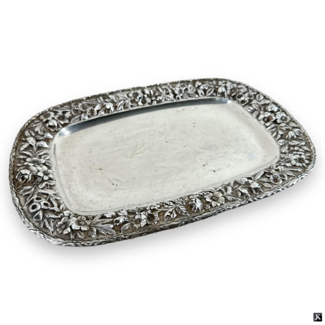 Kirk Sterling Repousse Tray (1 of 3)