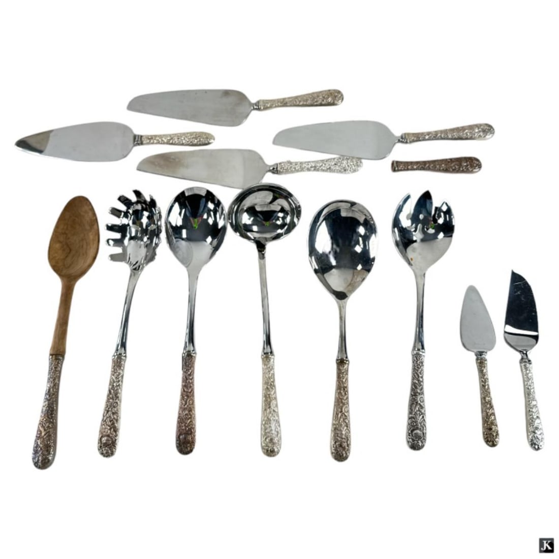 12 Kirk/Stieff Sterling Handled Serving Pieces (1 of 4)